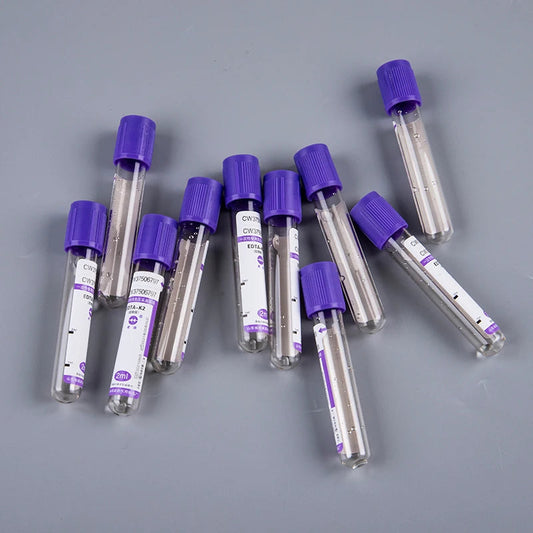 10 pcs Tubes de Prélèvement Sanguin Sous Vide Jetables EDTA-K2 avec Bouchon – 2 ml / 5 ml Ma boutique