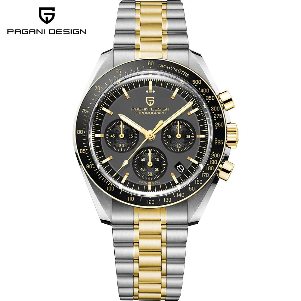 PAGANI DESIGN PD-1701 Moonwatch 2025 – Hommage à la CK2998 – Montre Homme Quartz Chronographe de Luxe - BLACKBEARD OUTDOOR INDUSTRIES