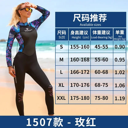 Combinaison Néoprène Femme 3mm Intégrale – Surf, Plongée, Snorkeling, Natation - BLACKBEARD OUTDOOR INDUSTRIES