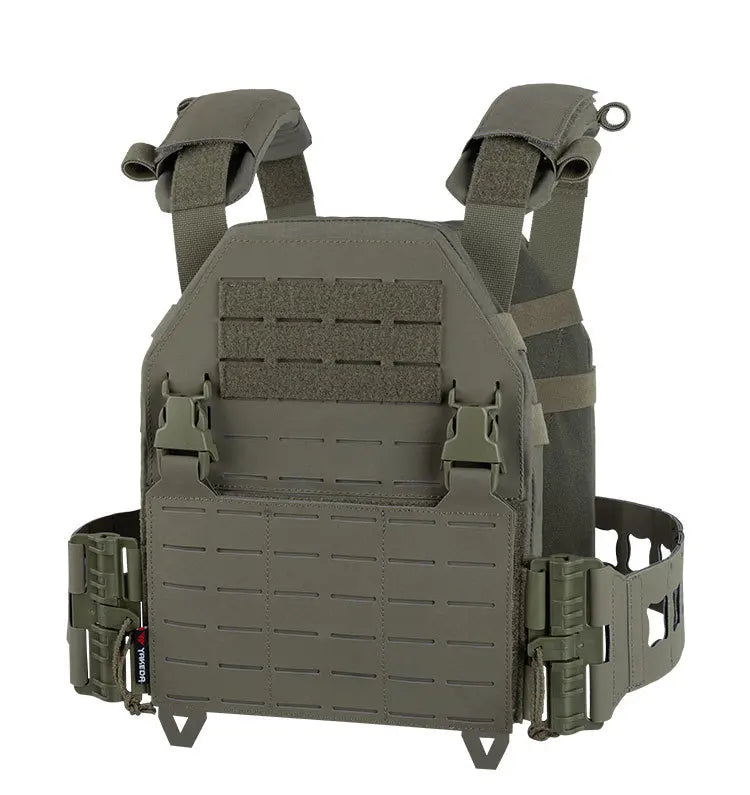 Gilet Tactique à Libération Rapide YAKEDA – Gilet de Protection pour Homme, Porte-plaques, Armure de Combat, Entraînement en Extérieur et Airsoft BLACKBEARD OUTDOOR INDUSTRIES
