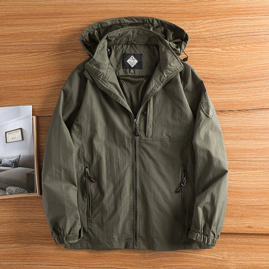 Veste Homme de Randonnée Étanche DIMUSI Coupe-Vent Respirant - BLACKBEARD OUTDOOR INDUSTRIES
