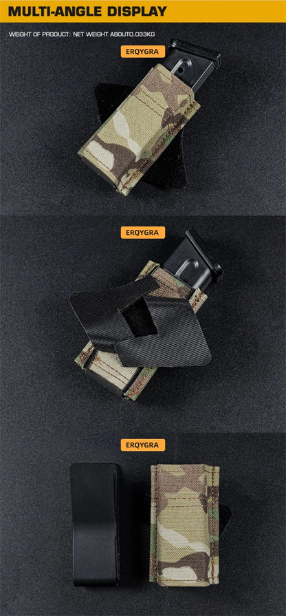 Poche à Chargeur Tactique Molle FAST Multi-Angle pour 9mm – Système de Poche à Magasin Simple BLACKBEARD OUTDOOR INDUSTRIES