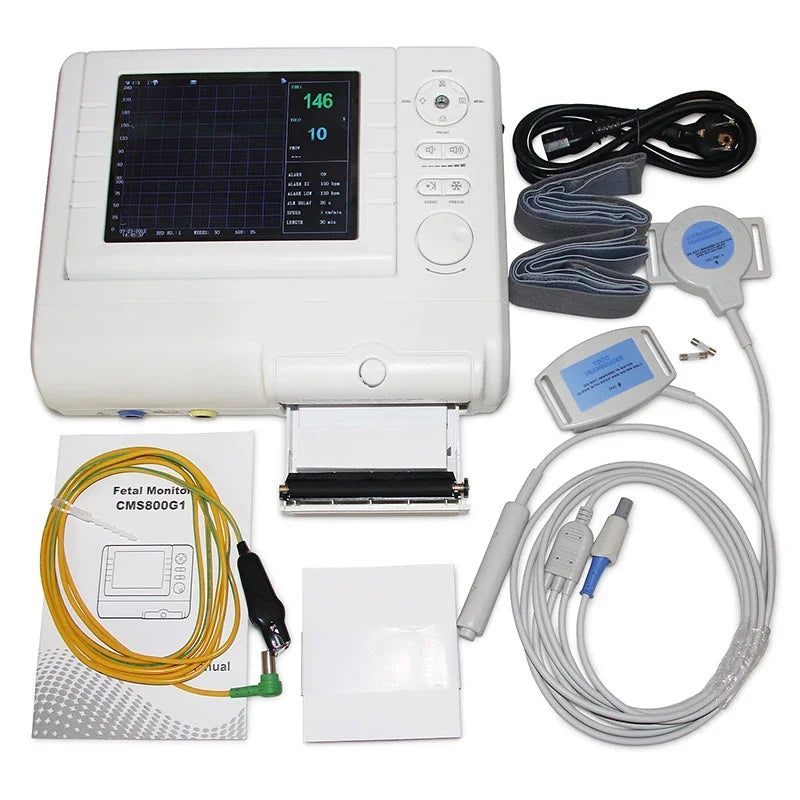 CONTEC CMS800G Moniteur Fœtal Prénatal – Surveillance FHR, TOCO, Mouvement Fœtal (Sonde Double Optionnelle) Ma boutique