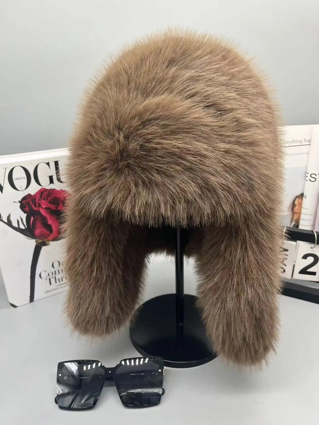 Chapka Saga Furs en Faux Vison Bleu - BLACKBEARD OUTDOOR INDUSTRIES