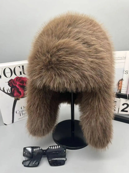 Chapka Saga Furs en Faux Vison Bleu - BLACKBEARD OUTDOOR INDUSTRIES