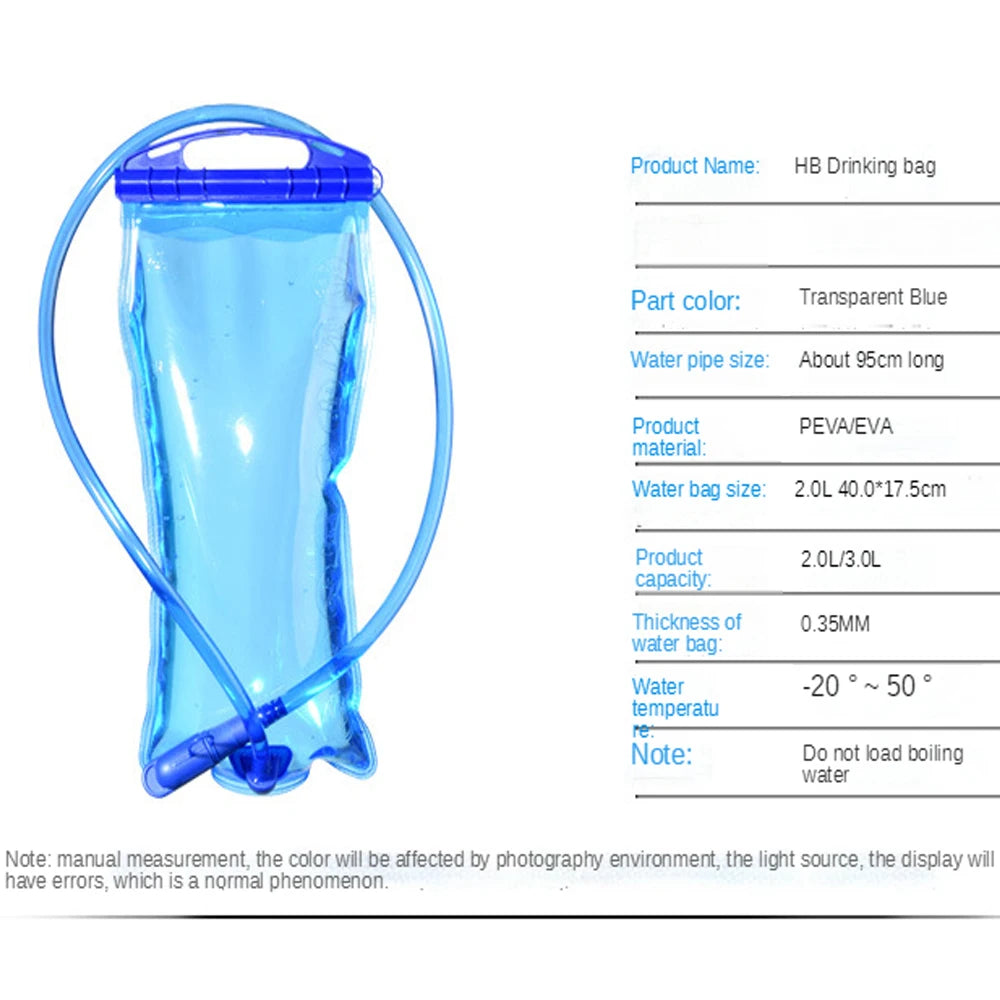 Réservoir d’eau 1,5L / 2L pour Sac d’Hydratation – Sac de Stockage d’Eau pour Gilet, Running, Cyclisme - BLACKBEARD OUTDOOR INDUSTRIES