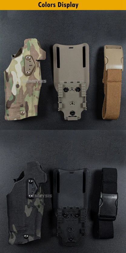 Holster Tactique de Cuisse – Pour Glock 17 Gen4 / G19 avec Lampe X300 / X300U - BLACKBEARD OUTDOOR INDUSTRIES