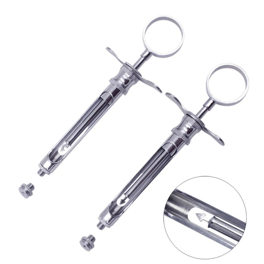 Seringue Dentaire Aspirante en Acier Inoxydable avec Embout – Instrument Chirurgical Dentaire Ma boutique