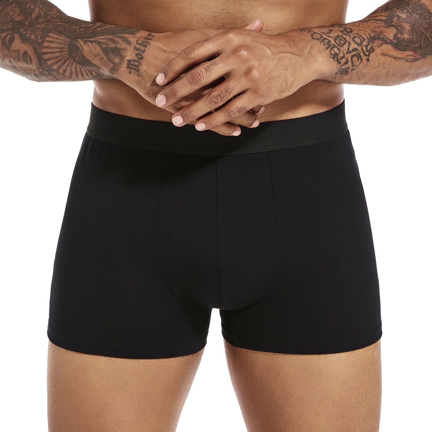 Pack de 6 Boxers Noirs pour Hommes - Sous-vêtements Doux et Respirants BLACKBEARD OUTDOOR INDUSTRIES