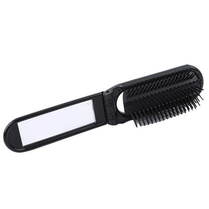 Peigne Pliant en Plastique avec Miroir Portable – Peigne de Maquillage Pratique et Élégant, Accessoire de Mode pour Femme, Idéal pour Sac à Main - BLACKBEARD OUTDOOR INDUSTRIES