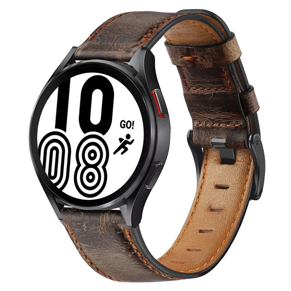 Bracelet en Cuir Rétro pour Montres Samsung Galaxy, Huawei, Amazfit et Plus - 20mm / 22mm BLACKBEARD OUTDOOR INDUSTRIES