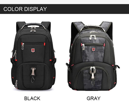 Sac à Dos Imperméable 20 pouces avec Port USB – Sac École et Voyage Antivol Unisexe à Haute Capacité - BLACKBEARD OUTDOOR INDUSTRIES