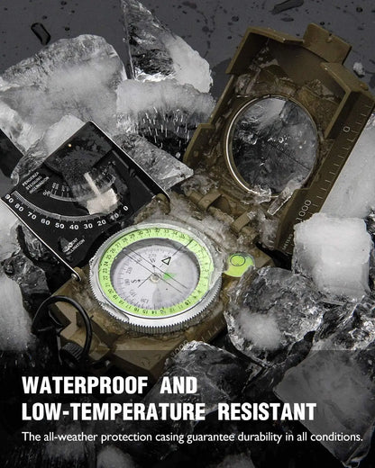 Boussole Professionnelle Haute Précision avec Inclinomètre – Outil de Navigation pour Camping, Randonnée et Survie - BLACKBEARD OUTDOOR INDUSTRIES