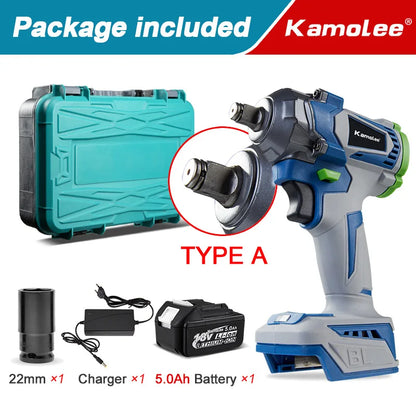Clé à Chocs Électrique Brushless Kamolee 1000Nm – 1/2" | 4800RPM – Compatible Batterie Makita 18V - BLACKBEARD OUTDOOR INDUSTRIES
