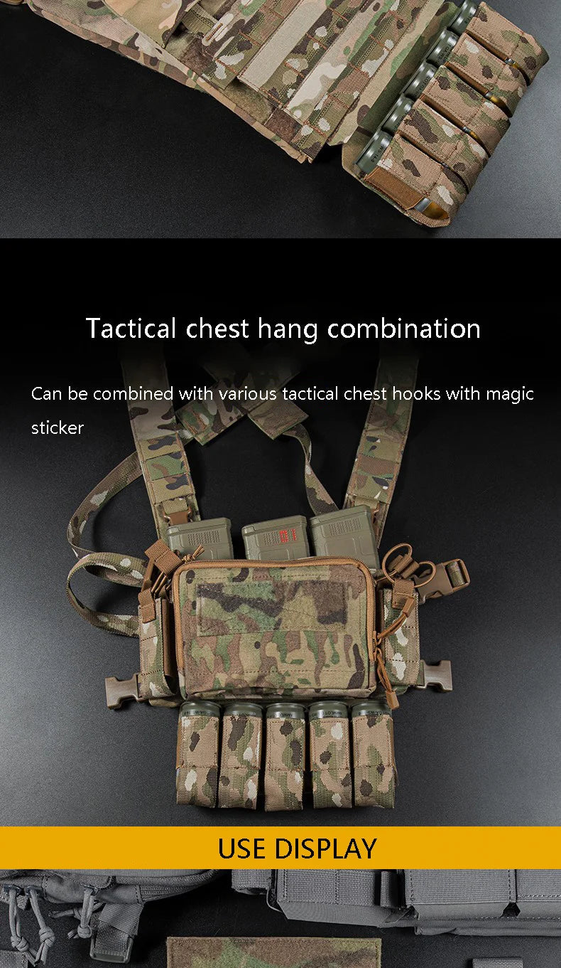 Pochette pour Grenades M203 – Porte-Grenades 5 Éléments 40MM – Accessoire pour Gilet Tactique Micro, Veste de Combat et Transporteur de Plaque - BLACKBEARD OUTDOOR INDUSTRIES