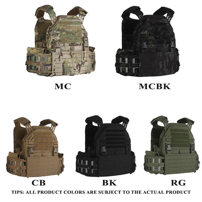 Gilet Porte-Plat Nylon LG4 Multifonction avec Plaque Frontale Remplaçable – Système MOLLE, Gilet de Combat pour Chasse et Entraînement BLACKBEARD OUTDOOR INDUSTRIES