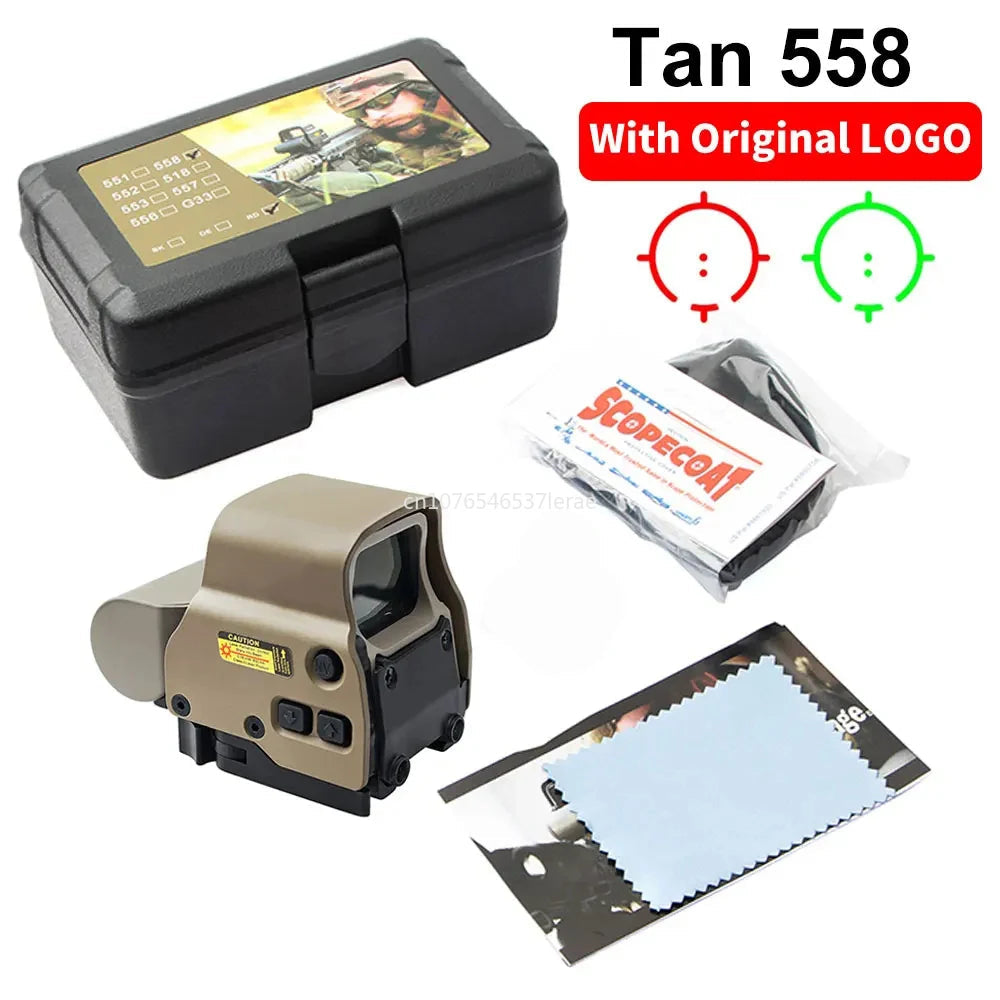 Viseur Holographique 558 avec Magnificateur G33/G43 3X ou G45 5X – Lunette Tactique pour Rail 20 mm – Airsoft, Chasse, Tir Ma boutique