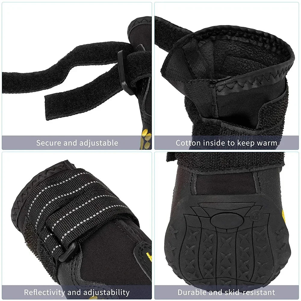 Chaussures pour Chien Imperméables – Antidérapantes | Protection Patte Été & Hiver (4 pièces) Ma boutique