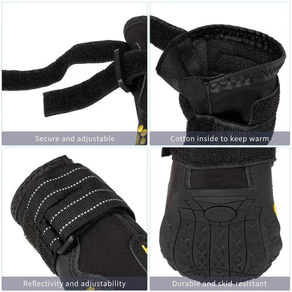 Chaussures pour Chien Imperméables – Antidérapantes | Protection Patte Été & Hiver (4 pièces) Ma boutique