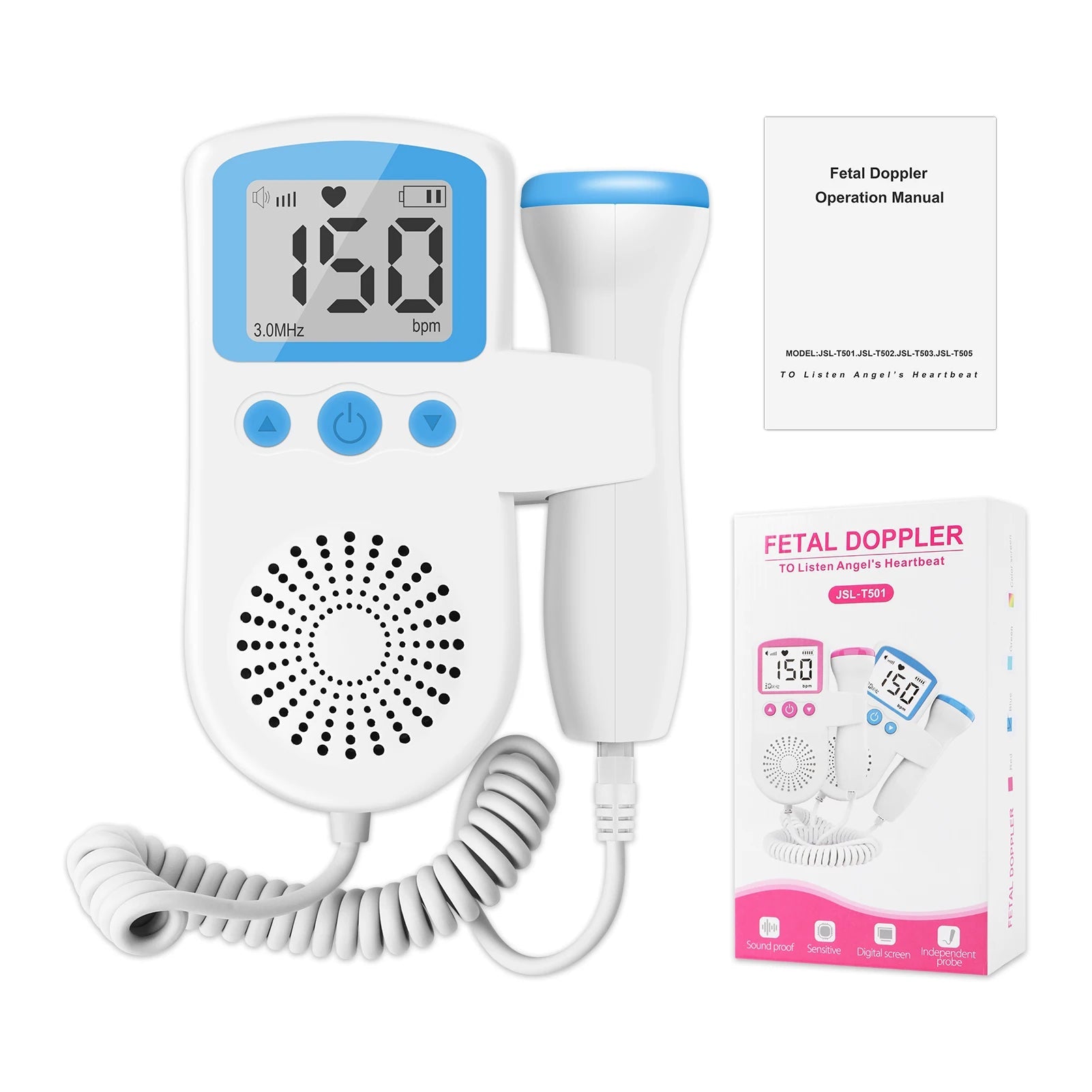 🎧 Doppler Fœtal 3 MHz – Détecteur de Battements de Cœur pour Bébé Ma boutique