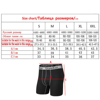Pack de 4 Boxers Mi-Long pour Hommes - Coton Respirant BLACKBEARD OUTDOOR INDUSTRIES