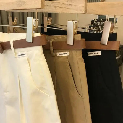 Short Large Femme Été – Style Classique & Décontracté Coupe A-Line, Léger, Coton Mélangé, Taille Mi-haute, Fermeture Zippée Ma boutique