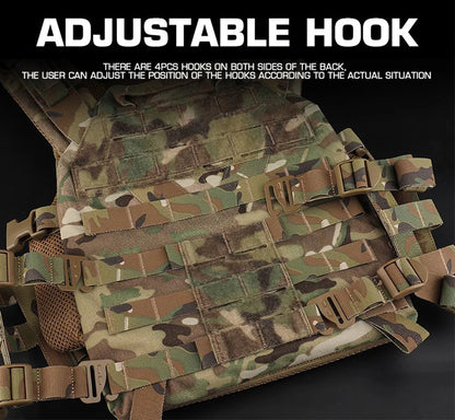 Gilet Tactique Outdoor 3.0 K19 pour Chasse – Porte Plaques MOLLE avec Système de Libération Rapide et Ceinture Ajustable – Équipement de Combat BLACKBEARD OUTDOOR INDUSTRIES