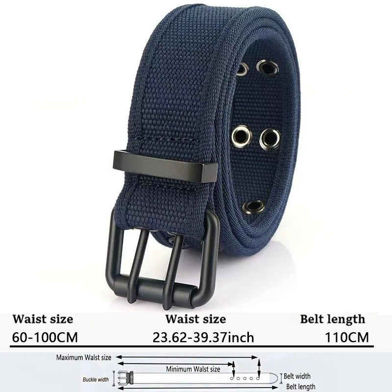 Ceinture Tactique en Toile 4CM pour Homme – Ceinture Militaire pour Travail, Jeans et Tenue Quotidienne - BLACKBEARD OUTDOOR INDUSTRIES