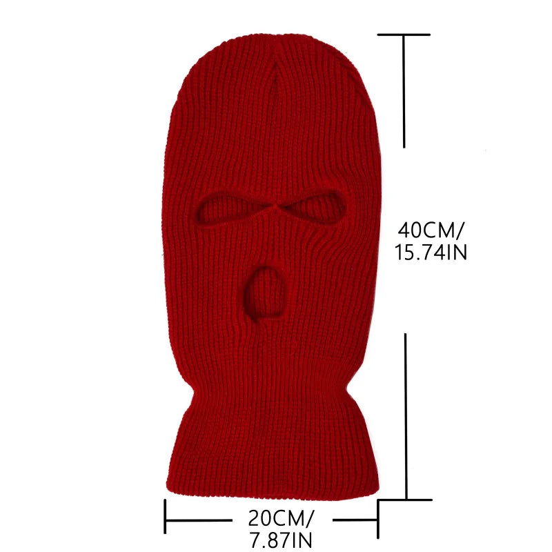 Balaclava cagoule trois trous en fibre acrylique Ma boutique