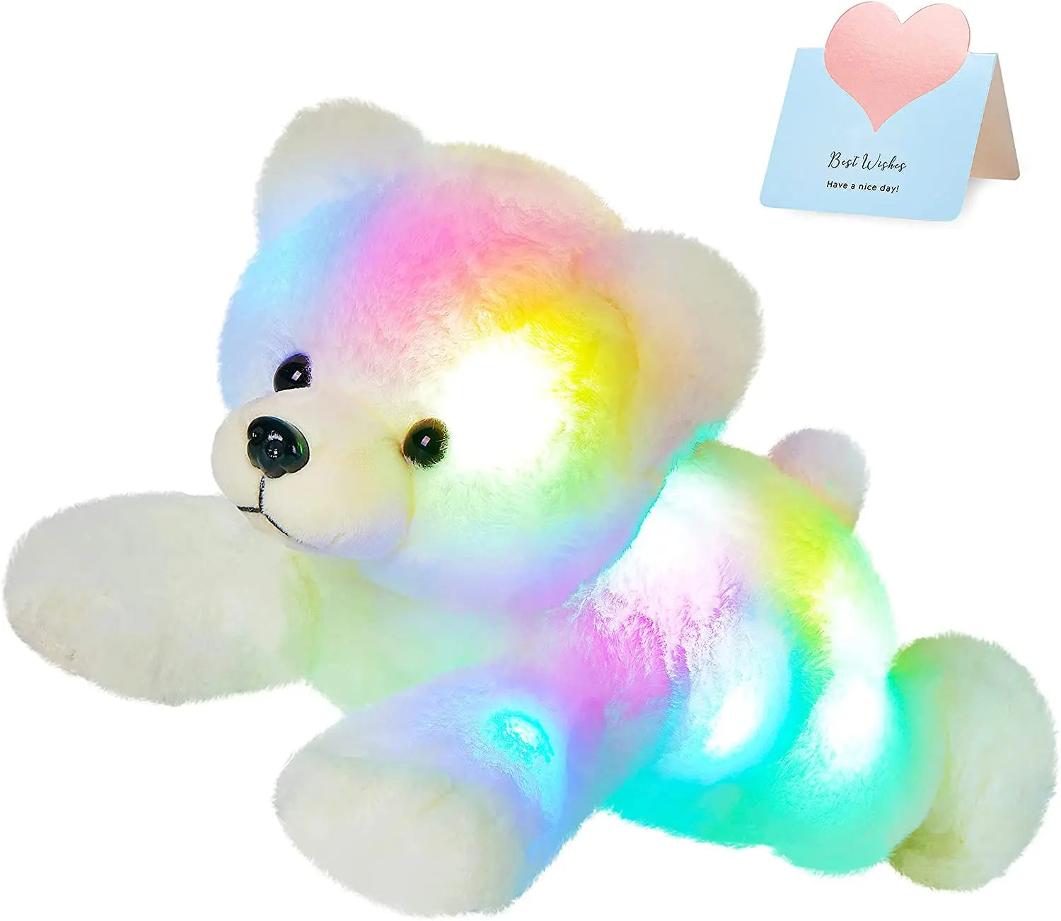 37cm peluche ours polaire lumineuse musicale pour enfants Ma boutique