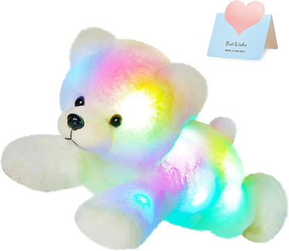 37cm peluche ours polaire lumineuse musicale pour enfants Ma boutique