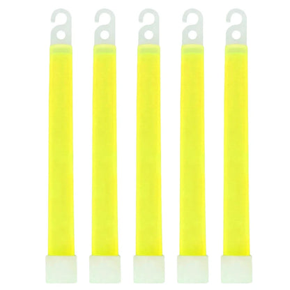 Lot de 50 Bâtons Lumineux Fluorescents 15 cm Équipement de Survie Militaire | Camping, Randonnée, SOS, Urgence, Fête | - BLACKBEARD OUTDOOR INDUSTRIES