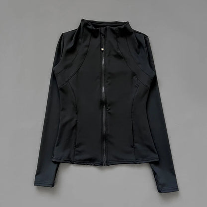 Veste Fitness à Col Montant pour Femme – Veste de Sport Slim-Fit à Fermeture Éclair, Séchage Rapide pour Yoga, Course et Cyclisme - BLACKBEARD OUTDOOR INDUSTRIES