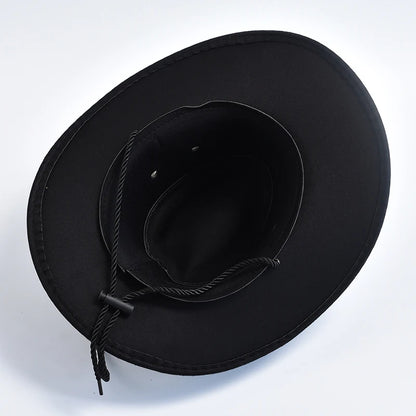 Chapeau Western en suede Synthétique – Large Bord Vintage pour Gentleman & Cowgirl - BLACKBEARD OUTDOOR INDUSTRIES