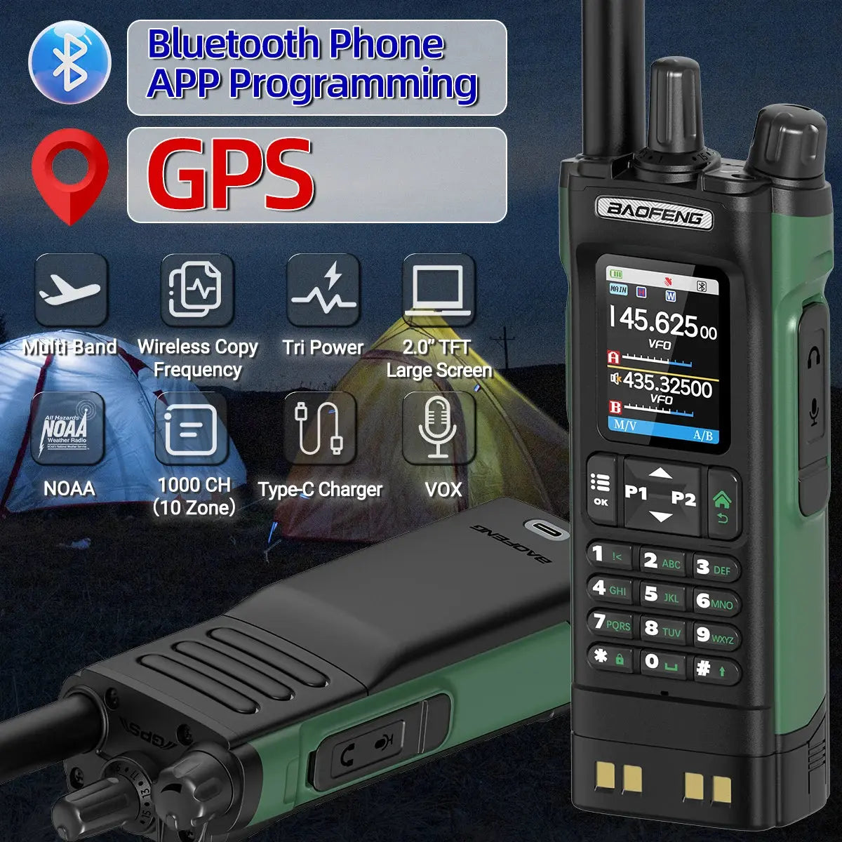 Talkie-Walkie Baofeng UV-32 – Programmation Bluetooth & GPS Intégré Ma boutique