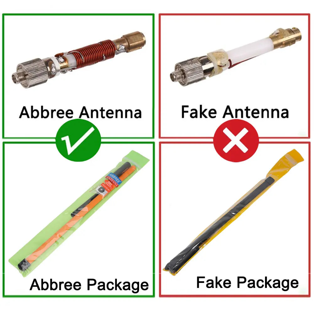Antenne tactique rabattable ABBREE CS SMA Femelle 144/430MHz Dual Band pour BAOFENG UV-5R, UV-5RH, Quansheng UV-K5, et autres Talkies-Walkies - BLACKBEARD OUTDOOR INDUSTRIES
