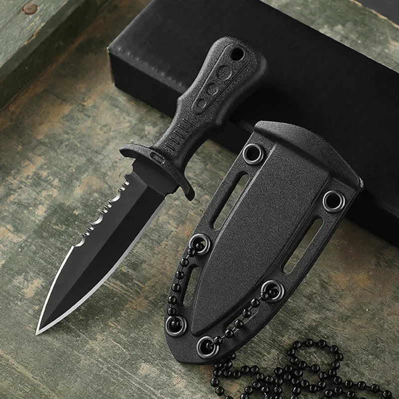 Mini Couteau Tactique Portable – Couteau Multifonction Acier Inoxydable avec Gaine et Collier - BLACKBEARD OUTDOOR INDUSTRIES