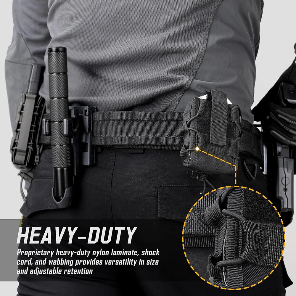Étui Ouvert pour Menottes – Poche Tactique Compatible MOLLE – Étui Universel pour Ceinture de Service - BLACKBEARD OUTDOOR INDUSTRIES