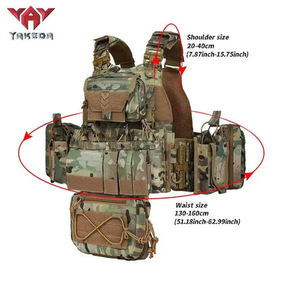 Gilet Tactique YAKEDA VT-8833TB – Plate Carrier Modulable Ma boutique