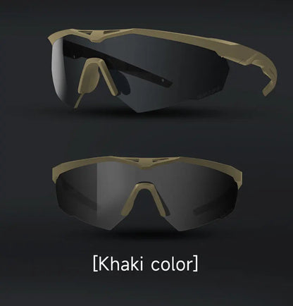 Lunettes Tactiques de Tir 3 Lentilles - Lunettes Résistantes aux Impacts, Anti-buée et Anti-vent BLACKBEARD OUTDOOR INDUSTRIES
