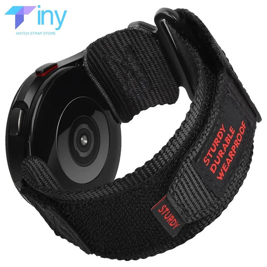 Bracelet Tactique en Nylon pour Samsung Galaxy Watch (7, 6, 5, 4) - 20mm / 22mm - Bandes Nylon Loop pour Gear S3 & Active BLACKBEARD OUTDOOR INDUSTRIES