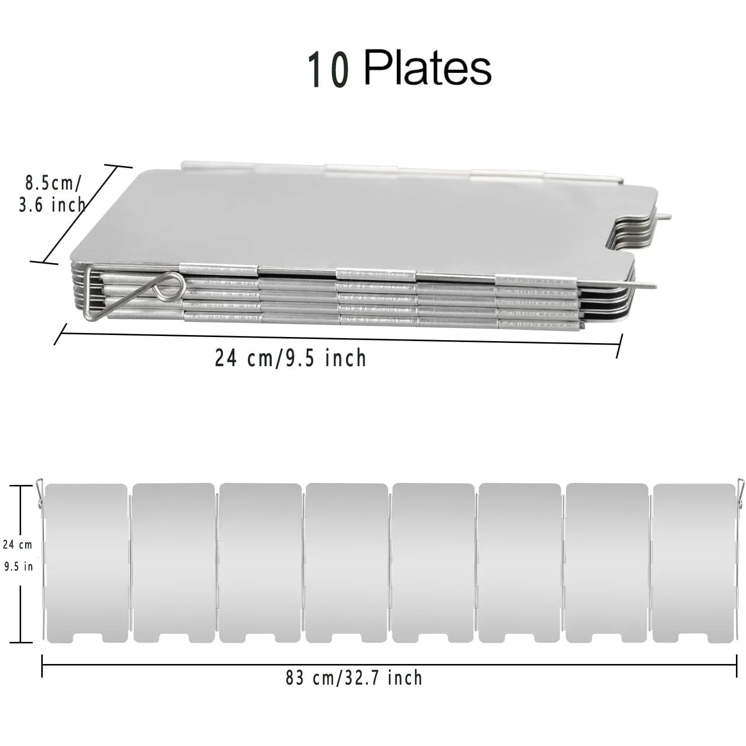Pare-vent Haut pour Réchaud – Écran Anti-Vent en Aluminium Pliable pour Camping, Cuiseur Extérieur, Pare-Vent pour Réchaud à Butane - BLACKBEARD OUTDOOR INDUSTRIES