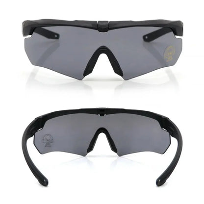 Lunettes Tactiques Militaires 3 Verres HD – Anti-UV, Anti-Choc, Airsoft, Moto, Randonnée - BLACKBEARD OUTDOOR INDUSTRIES