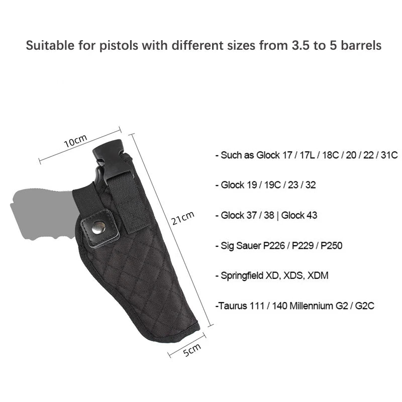 Holster Tactique à Port Discret avec Double Magasin - Pochette Sous-armé pour Pistolet - Accessoire de Tir et de Chasse BLACKBEARD OUTDOOR INDUSTRIES
