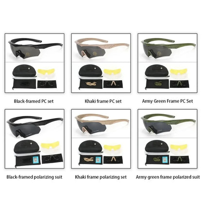 Lunettes Tactiques Militaires 3 Verres HD – Anti-UV, Anti-Choc, Airsoft, Moto, Randonnée - BLACKBEARD OUTDOOR INDUSTRIES