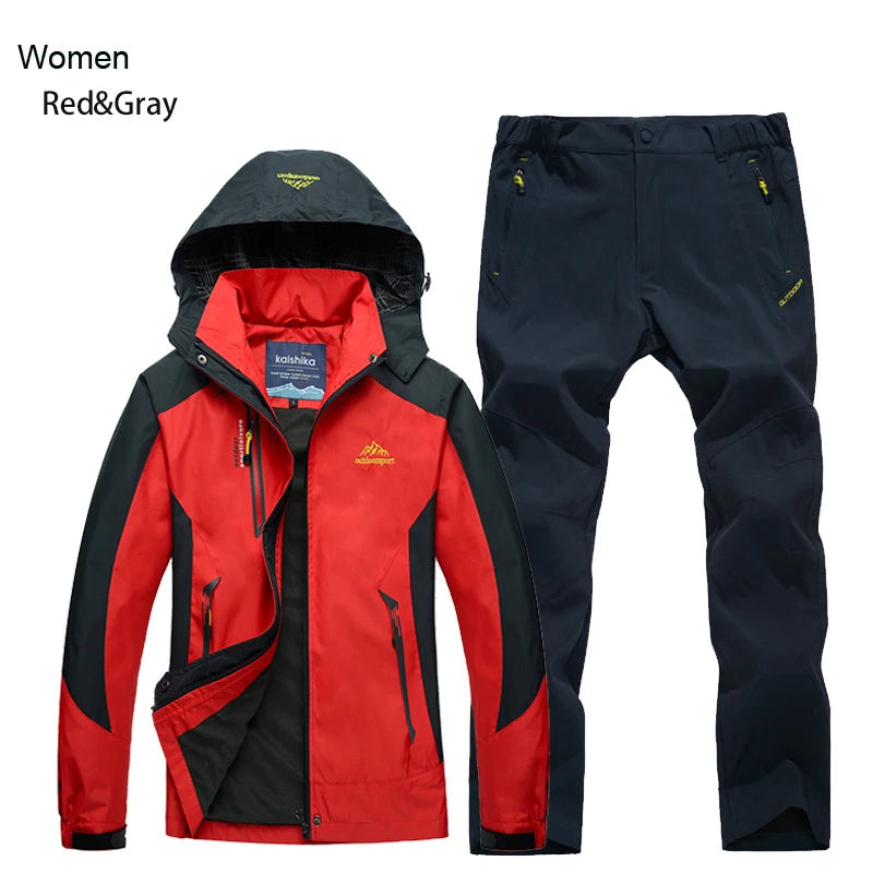 Ensemble Veste & Pantalon de Randonnée Femme TRVLWEGO | Imperméable 20000MM | Coupe-Vent | Outdoor Camping Trekking - BLACKBEARD OUTDOOR INDUSTRIES