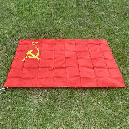 Drapeau de l'Union des Républiques Socialistes Soviétiques (URSS) - 90x150 cm – Polyester – Drapeau de la Révolution Rouge BLACKBEARD OUTDOOR INDUSTRIES