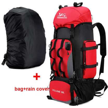 Sac à Dos de Randonnée Imperméable 90L – Sac de Voyage et de Camping avec Grande Capacité, Idéal pour Trekking et Aventures Extérieures - BLACKBEARD OUTDOOR INDUSTRIES