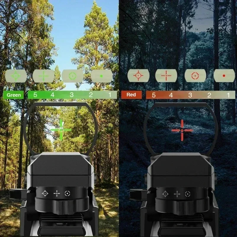 Viseur Reflex 1X40 HD101 Red Dot Sight — 4 Réticules Rouge/Vert pour Rail 11 mm ou 20 mm - BLACKBEARD OUTDOOR INDUSTRIES