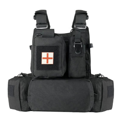 Gilet Tactique YAKEDA Camouflage Outdoor – Gilet de Formation Respirant et Résistant à l'Usure, Multifonction pour Combat CS et Entraînement BLACKBEARD OUTDOOR INDUSTRIES